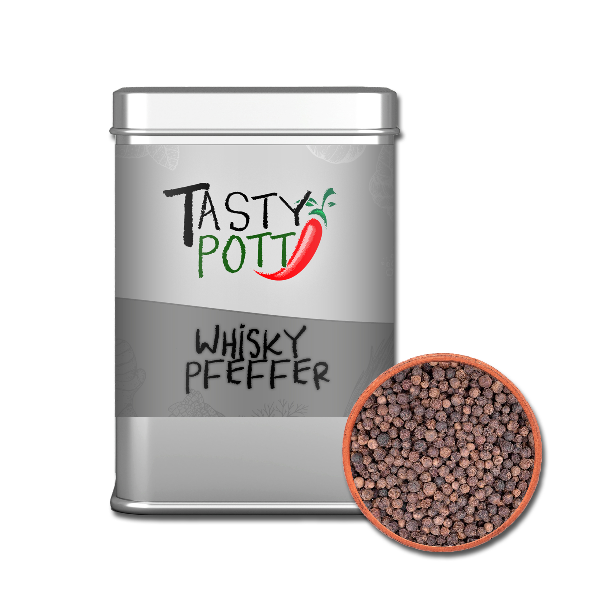 Tasty Pott Whisky Pfeffer I 50g Dose Tasty Pott Whisky Pfeffer I 50g Dose