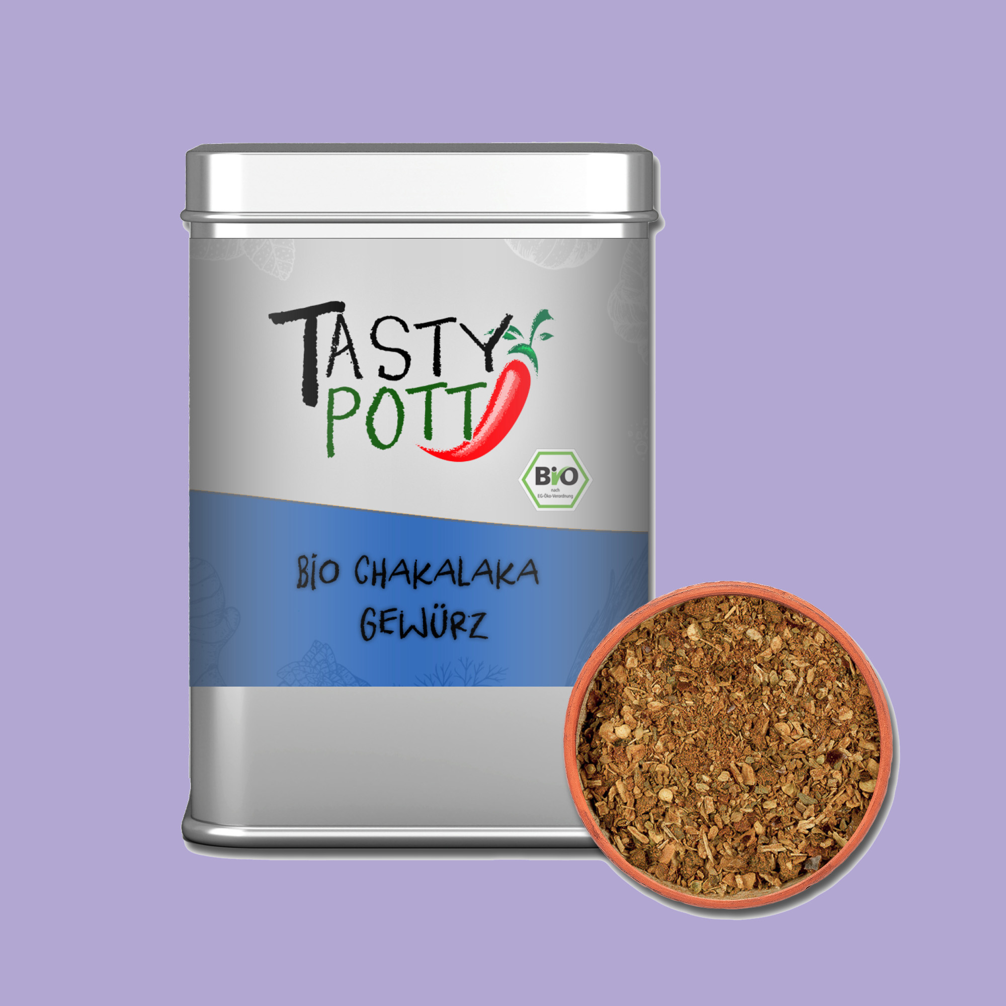 Bio Chakalaka Gewürz - Gewürzmischung - 100g Dose von Tasty Pott