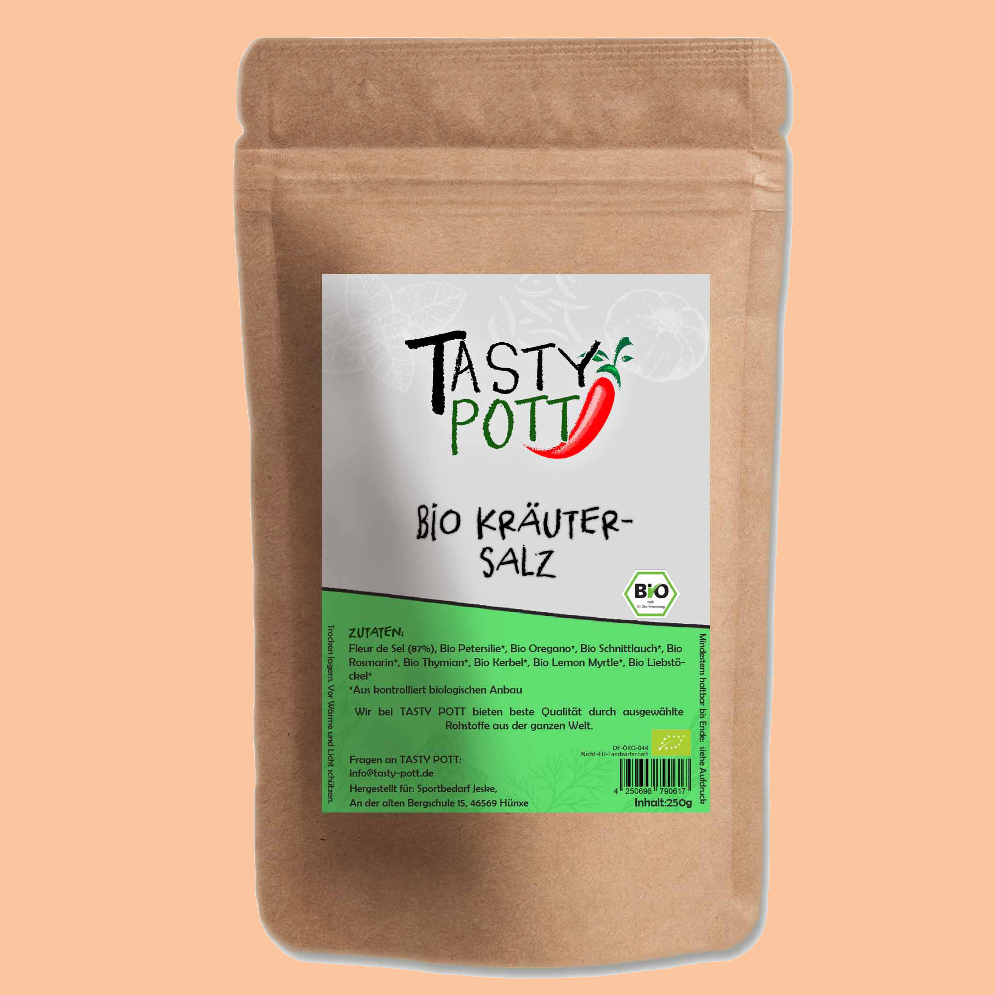 Bio Kräutersalz - Kräutermischung - Beutel Tasty Pott 