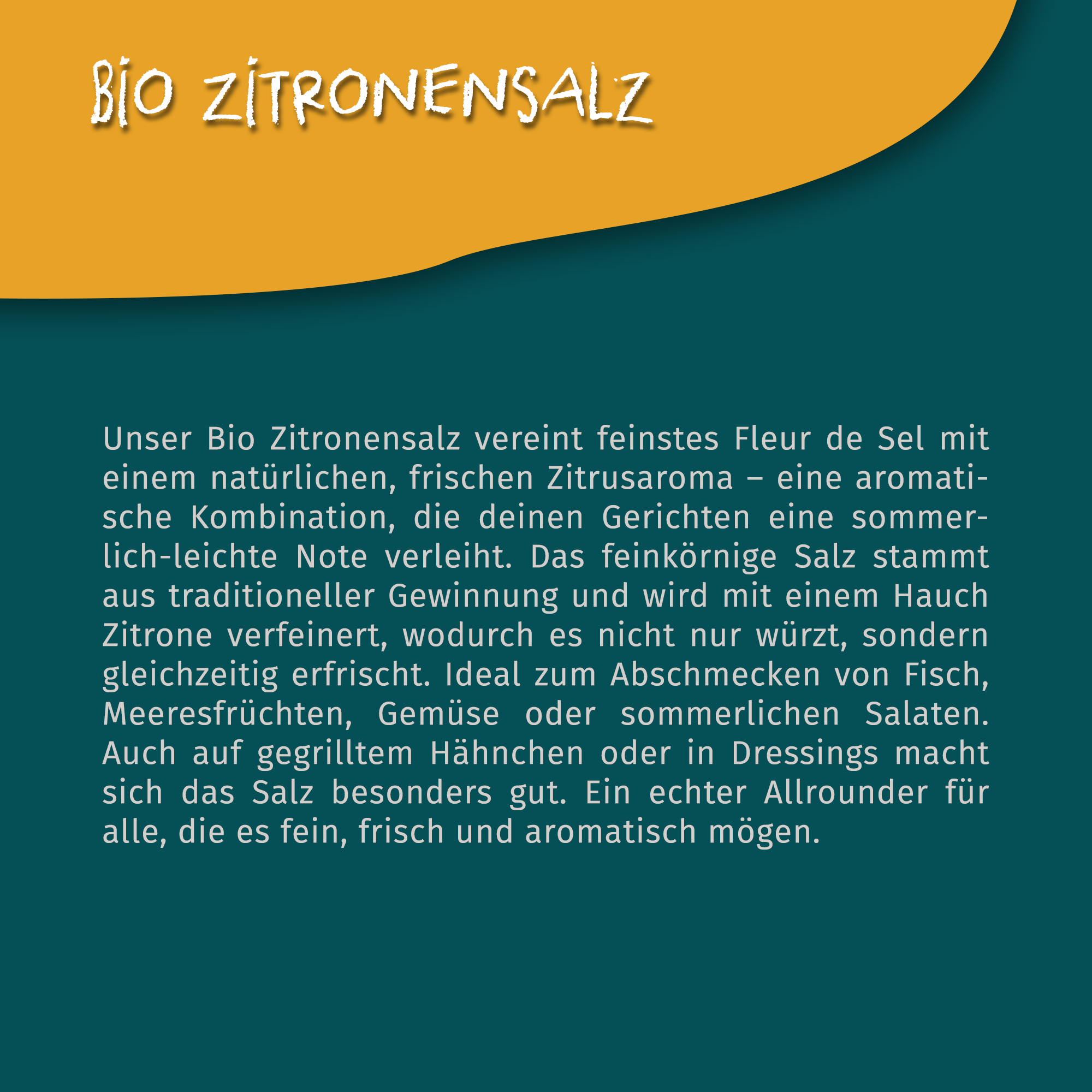Bio Zitronensalz - Salz - 100g Dose von Tasty Pott