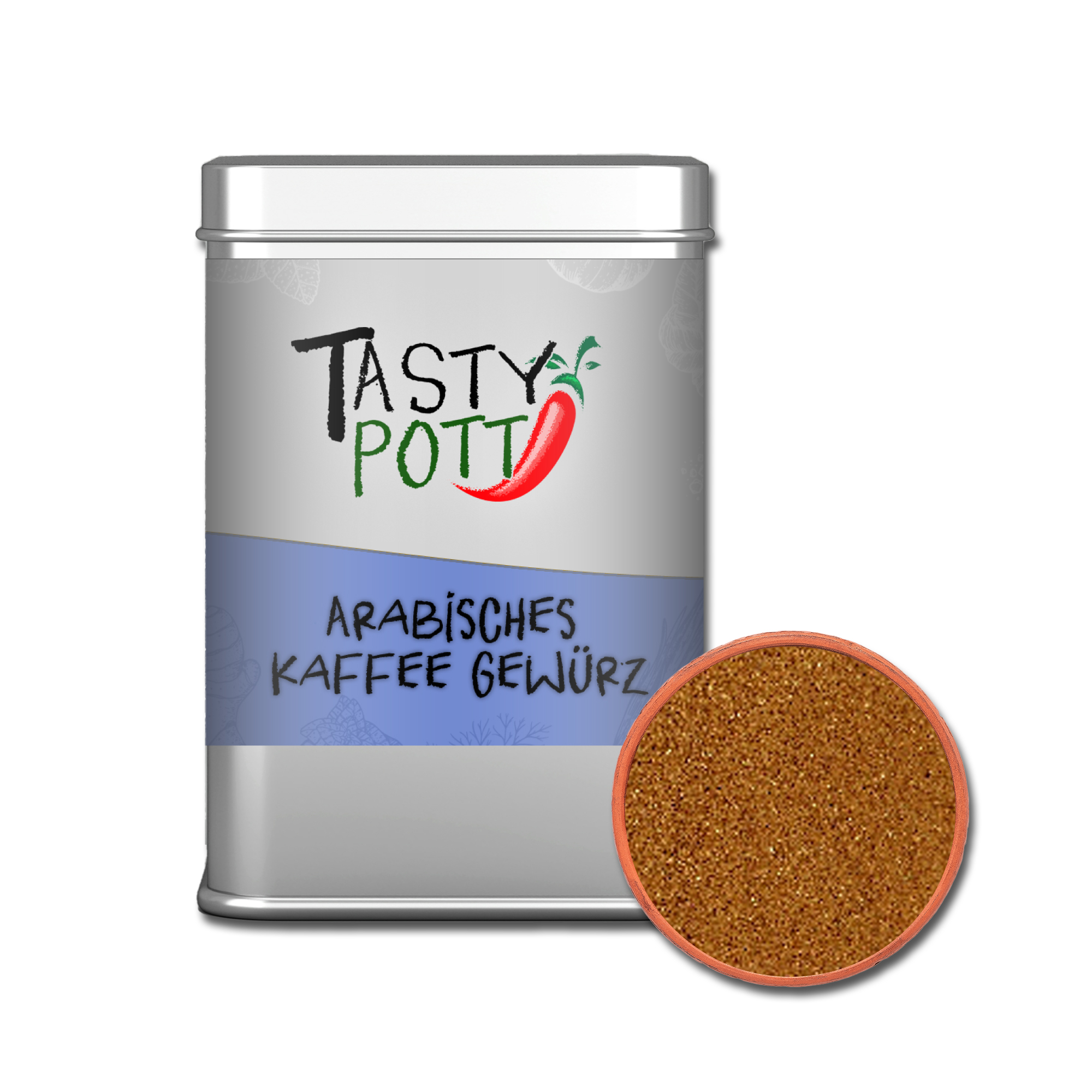 Arabische Kaffee Würze - Gewürzmischung für Kaffeespezialitäten - 60g Dose Tasty Pott 