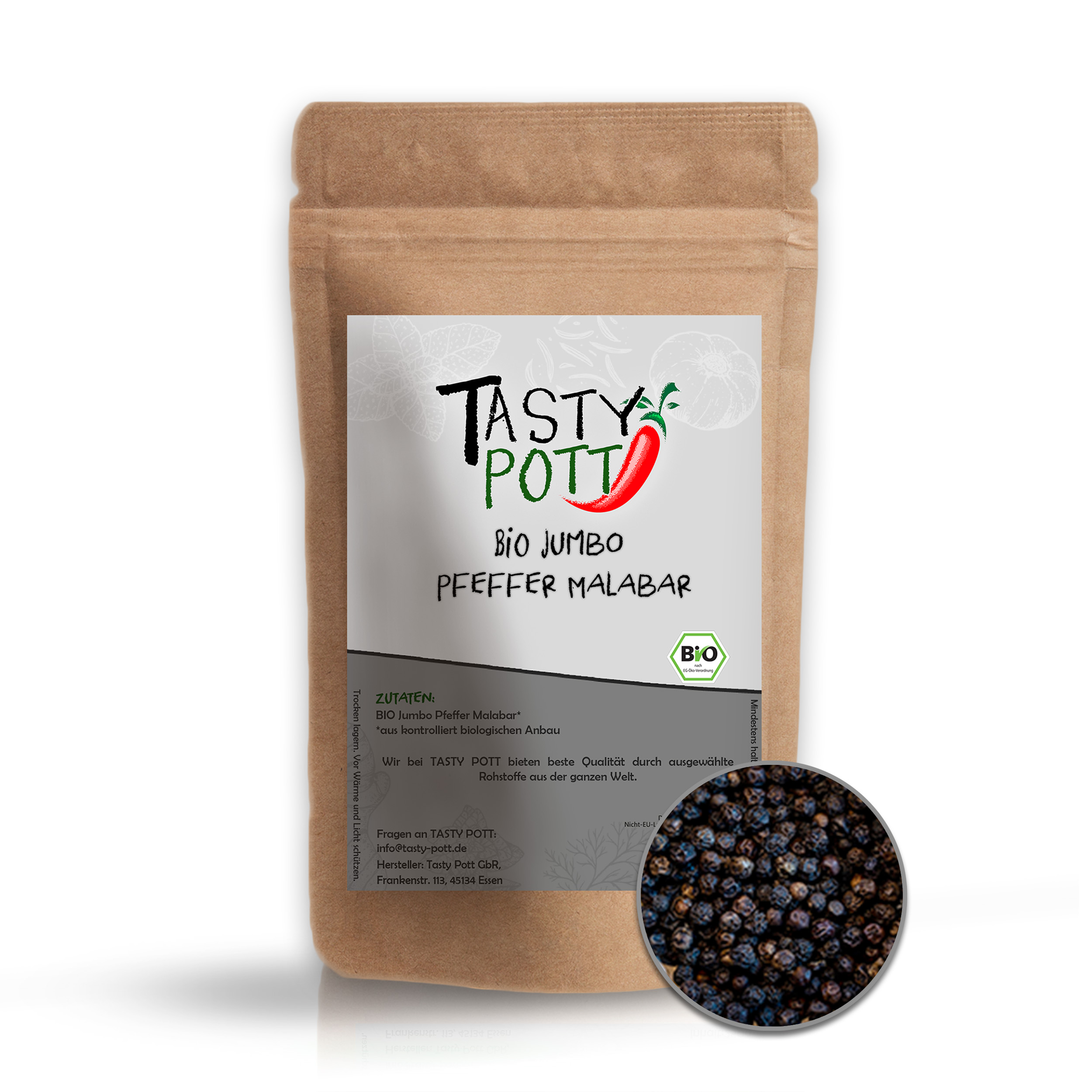 Bio Malabar Pfeffer ganz