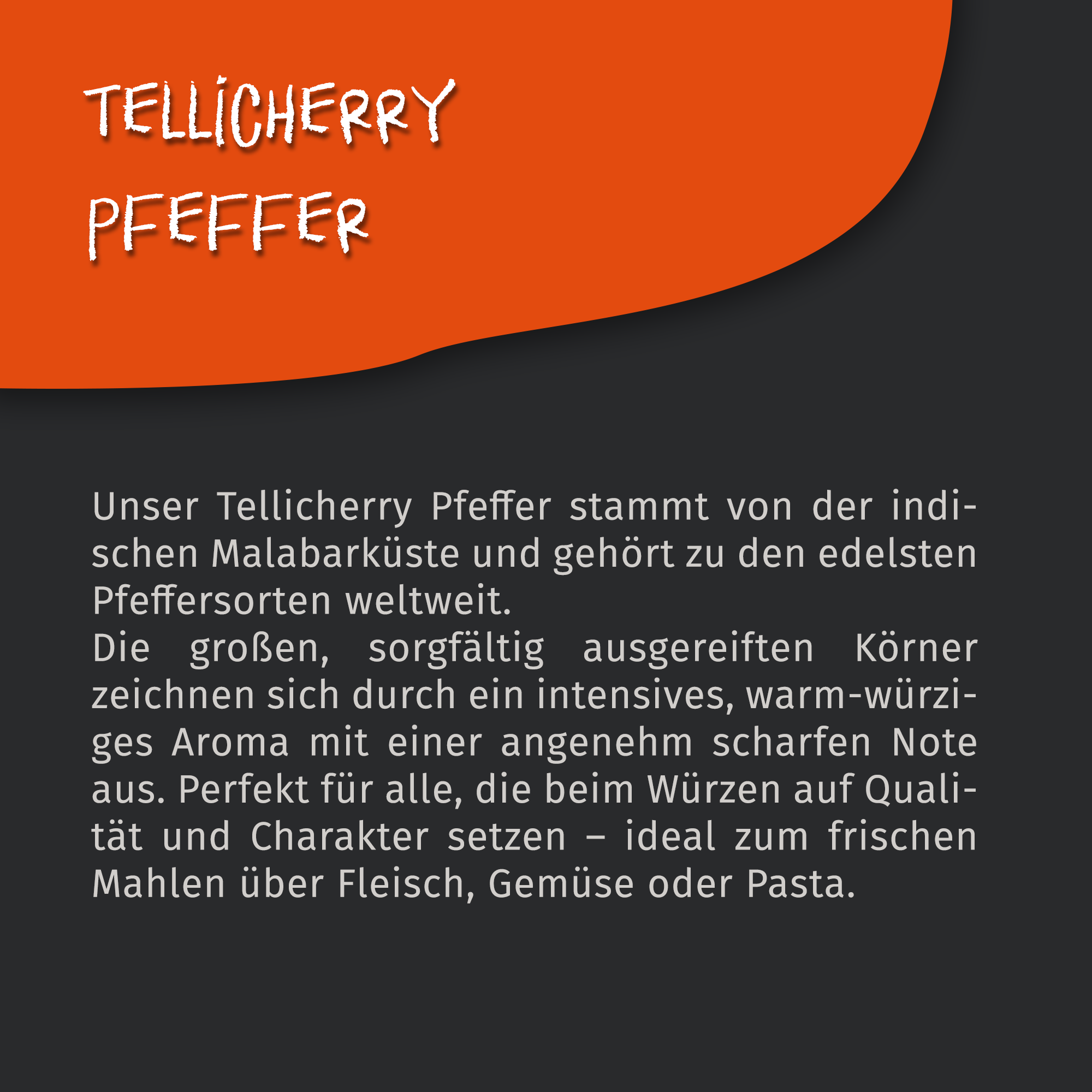 Tellicherry Pfeffer ganz 80g Dose von Tasty Pott Tellicherry Pfeffer ganz 80g Dose von Tasty Pott