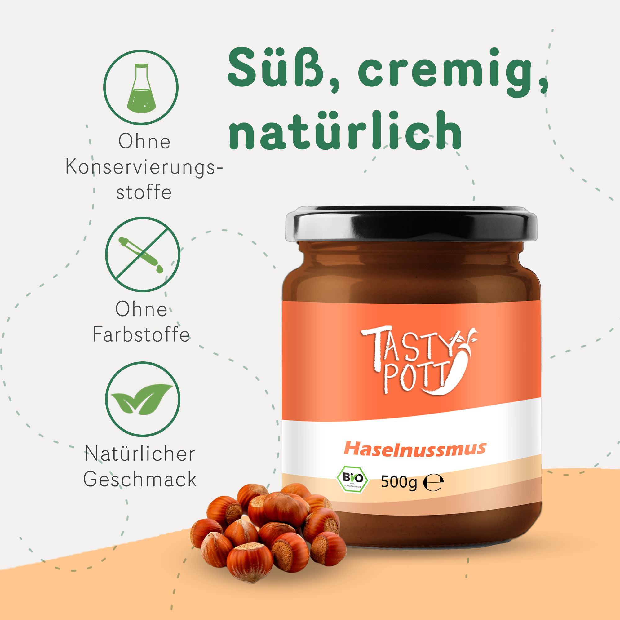 Bio Haselnussmus 500g