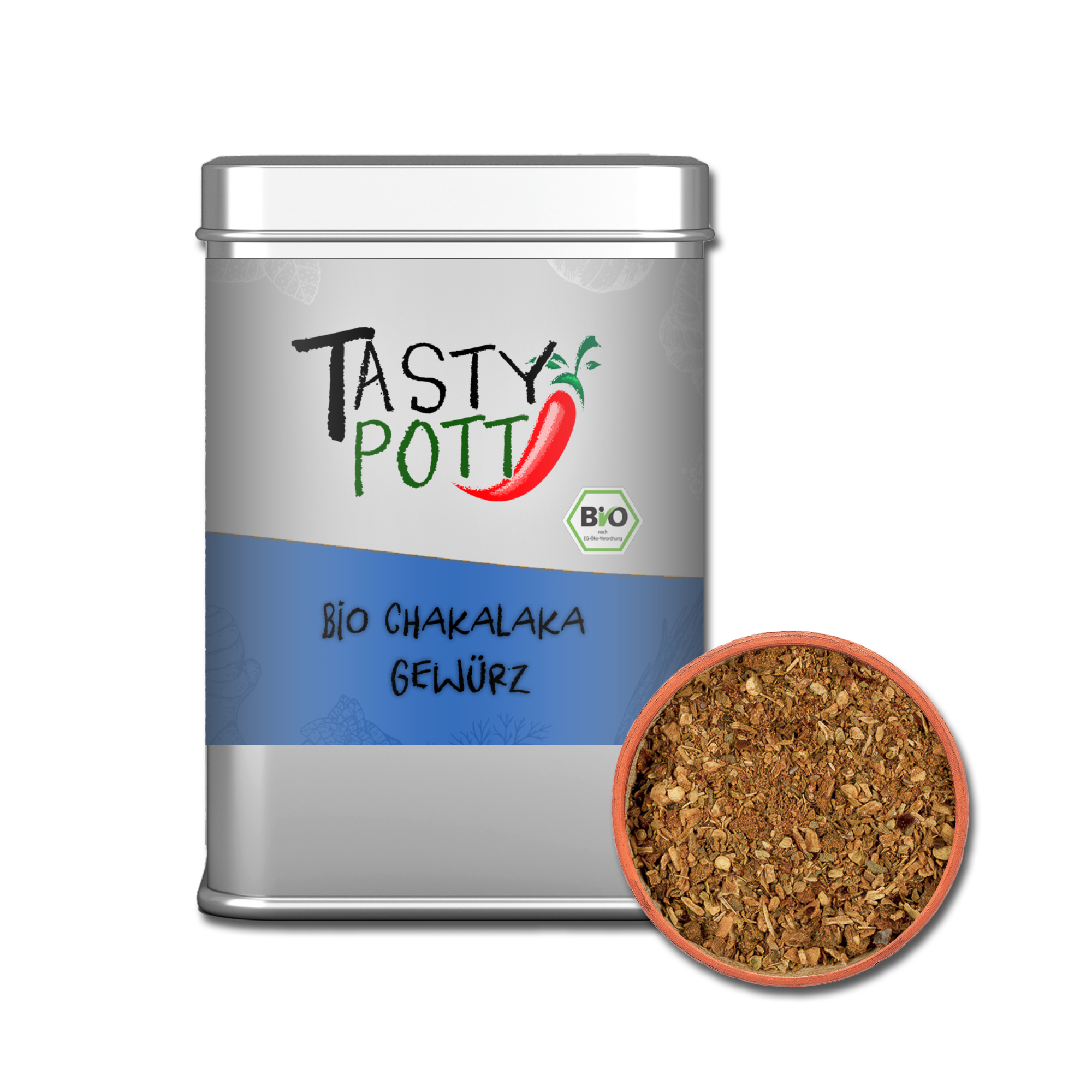 Bio Chakalaka Gewürz - Gewürzmischung - 100g Dose von Tasty Pott