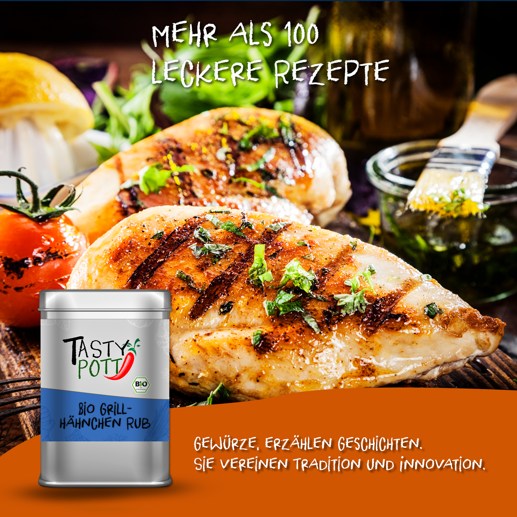 Bio Grillhähnchen Rub 100g