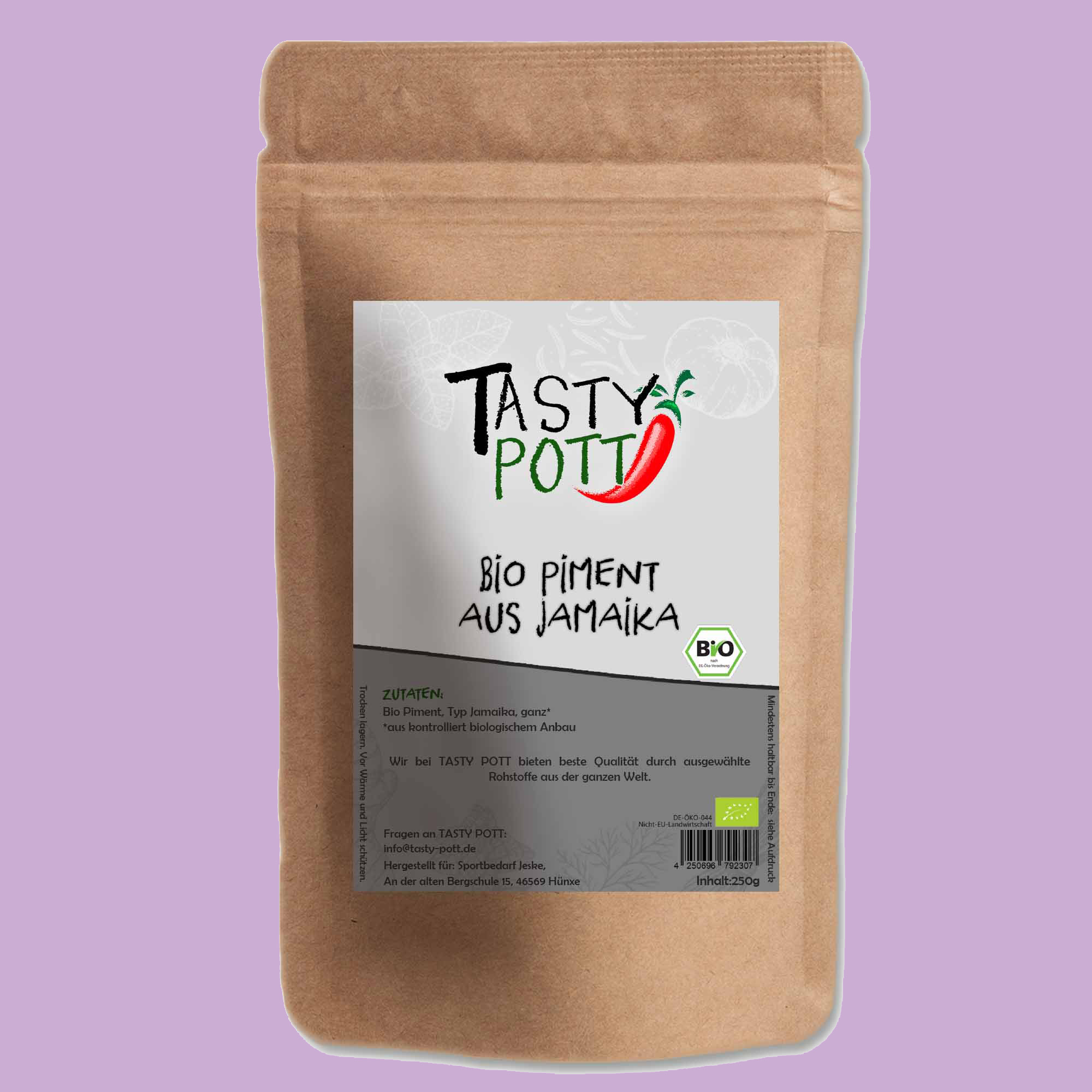 Bio Piment - Gewürz aus Jamaika direkt in deine Küche - 250g Beutel von Tasty Pott