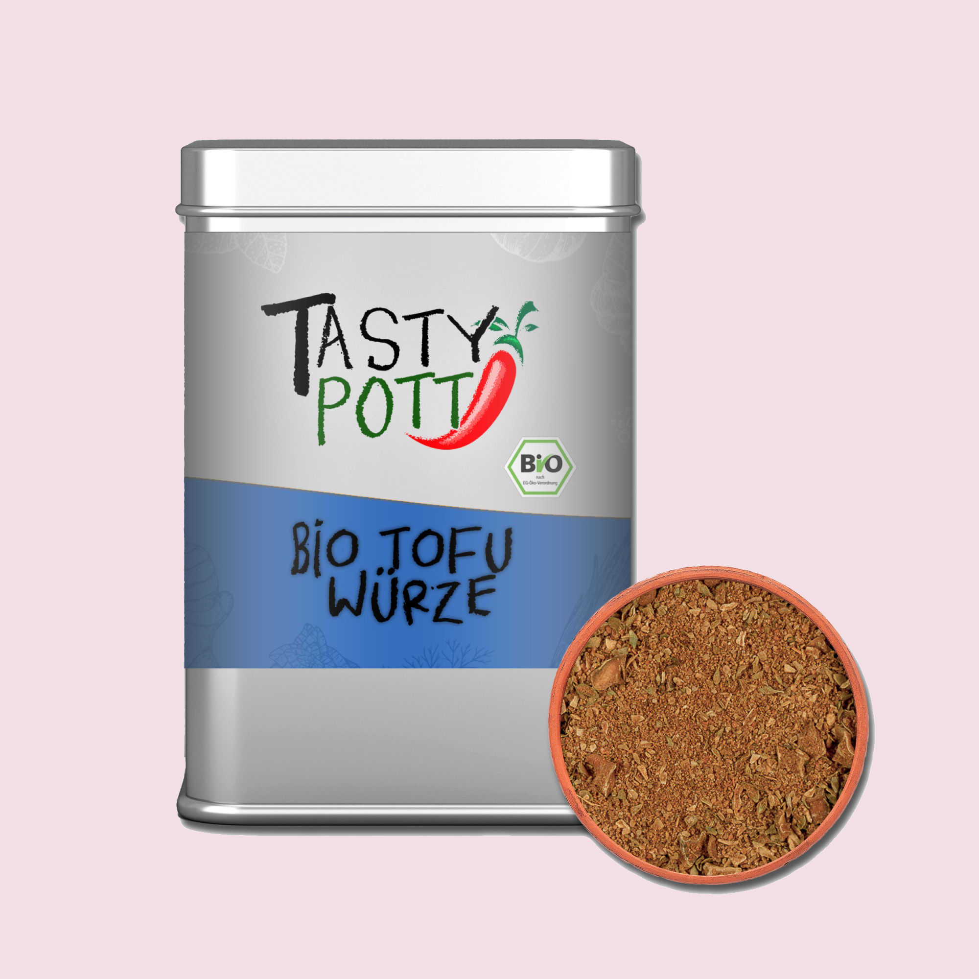 Tofu Gewürz Bio | Tofugewürz - Gewürzzubereitung 100g Dose Tasty Pott