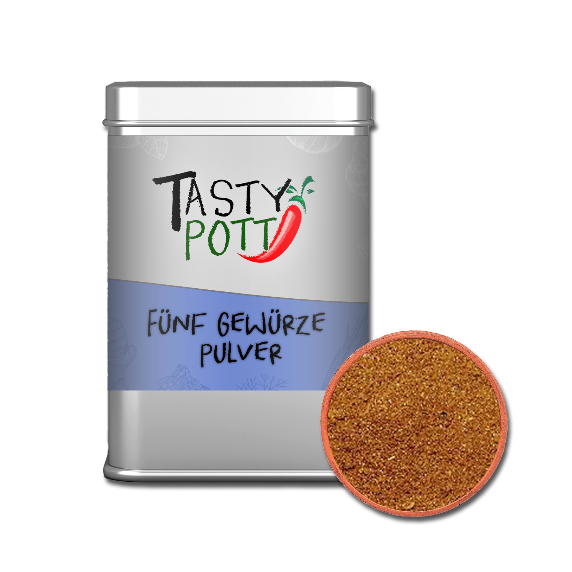 Fünf-Gewürze-Pulver Mischung - 80g Dose Tasty Pott Fünf-Gewürze-Pulver Mischung - 80g Dose Tasty Pott