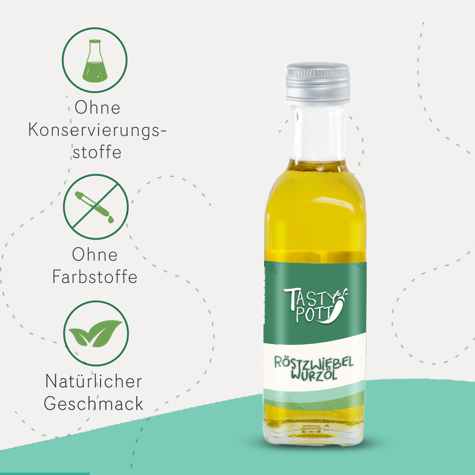 Tasty Pott Röstzwiebel Würzöl 100ml Flasche