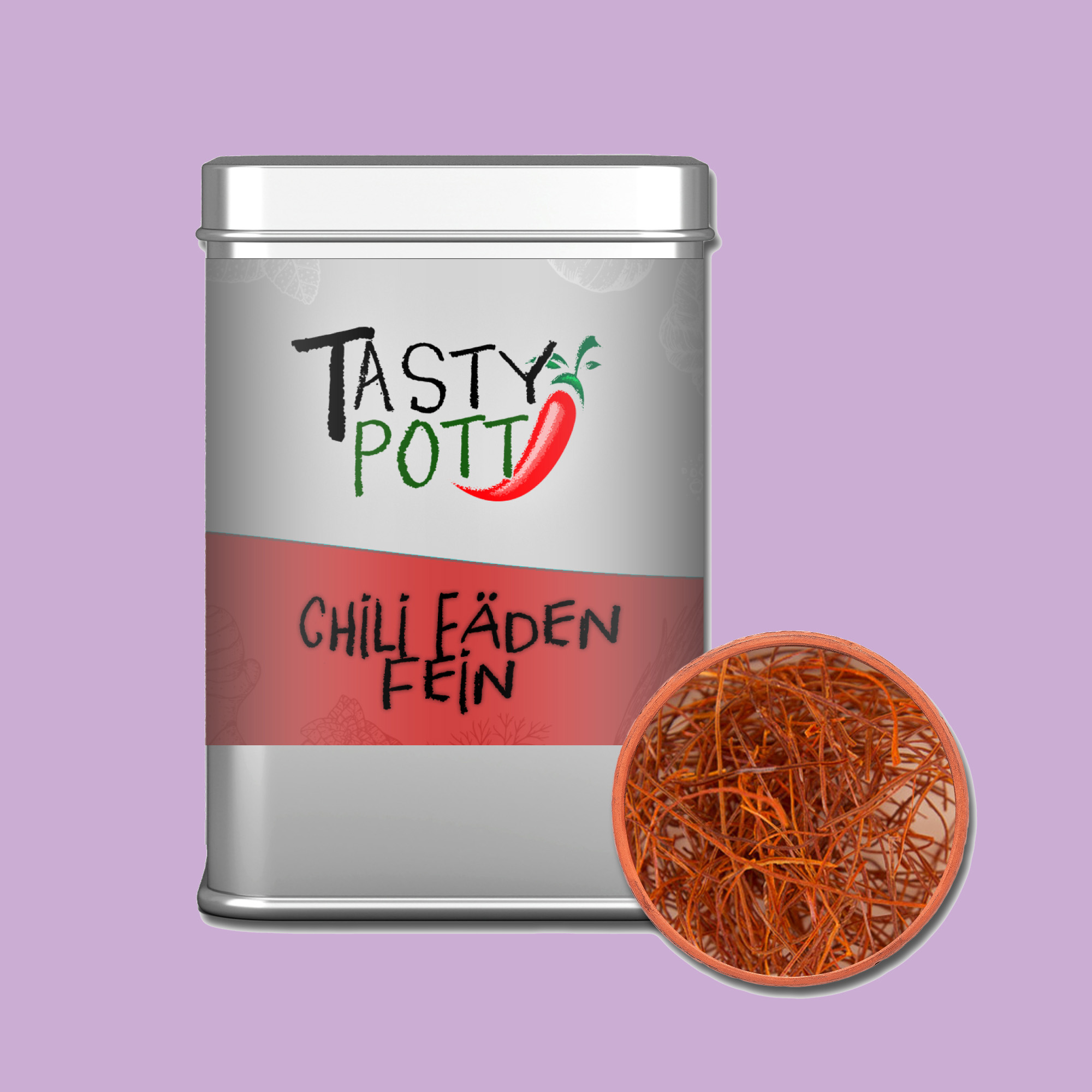 Tasty Pott Chili Fäden fein 10g Dose Tasty Pott Chili Fäden fein 10g Dose