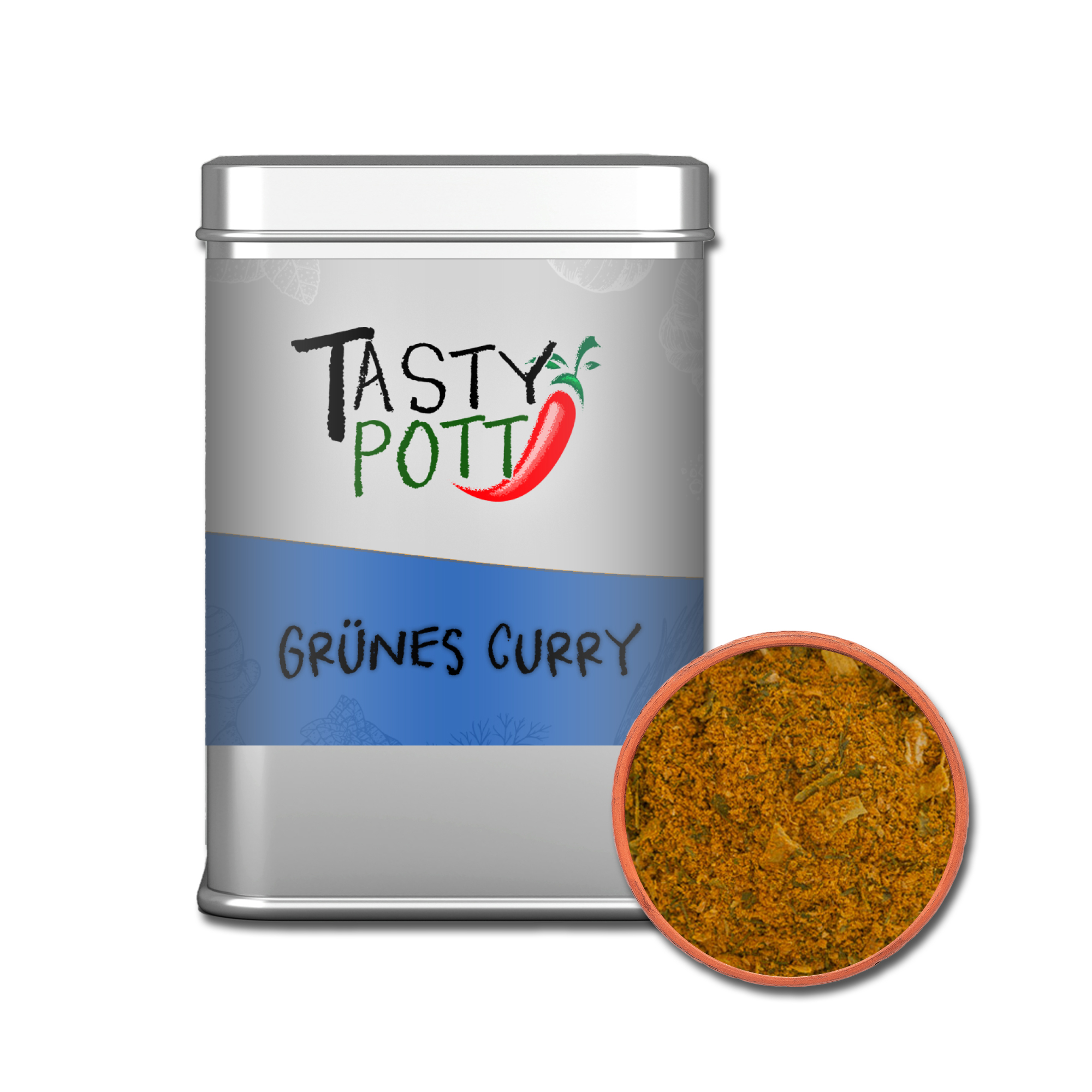 Grünes Curry Gewürz - Thai Curry | 60g Dose Tasty Pott Grünes Curry Gewürz - Thai Curry | 60g Dose Tasty Pott