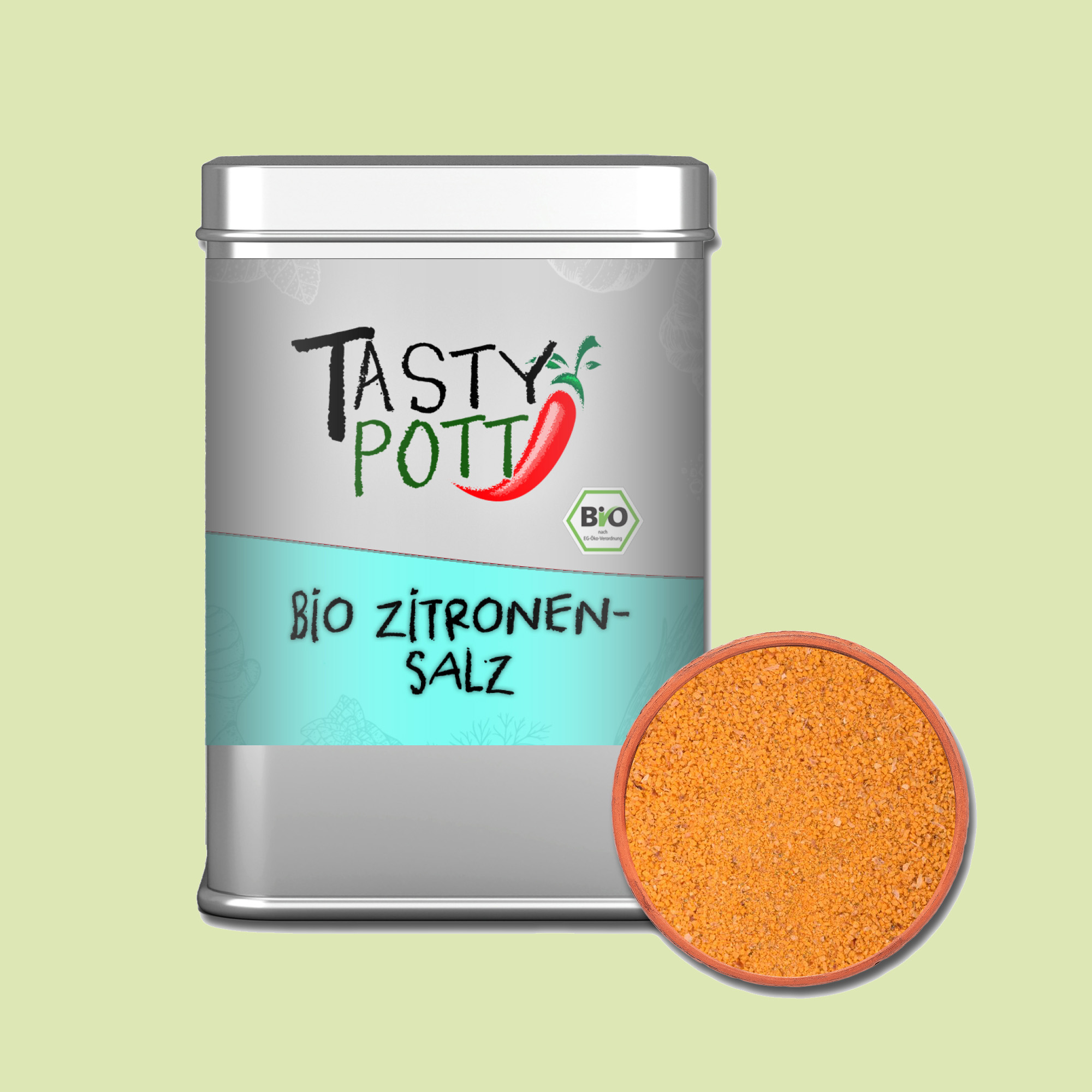 Bio Zitronensalz - Salz - 100g Dose von Tasty Pott Bio Zitronensalz - Salz - 100g Dose von Tasty Pott