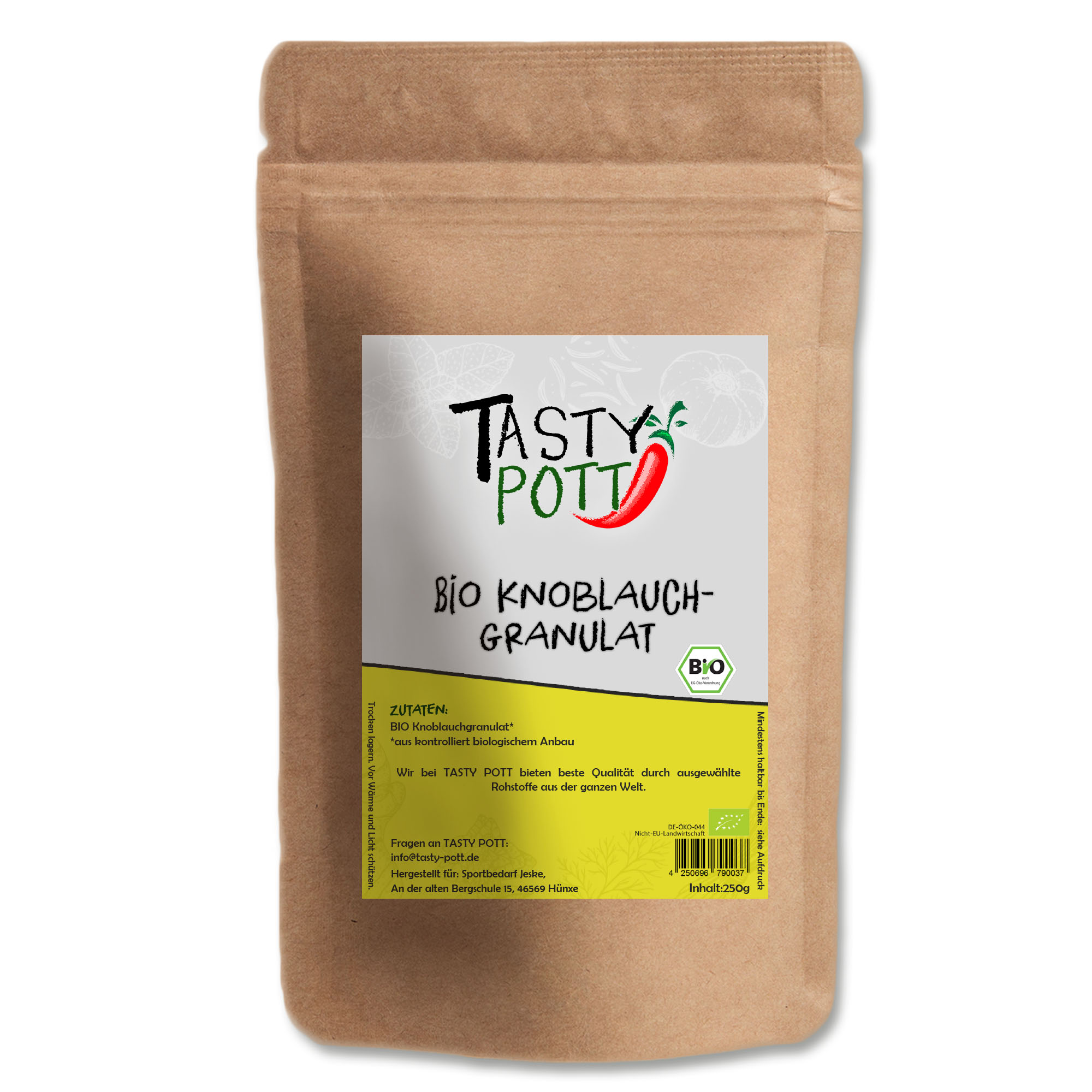 Tasty Pott Bio Knoblauchgranulat Nachfüllbeutel 30g