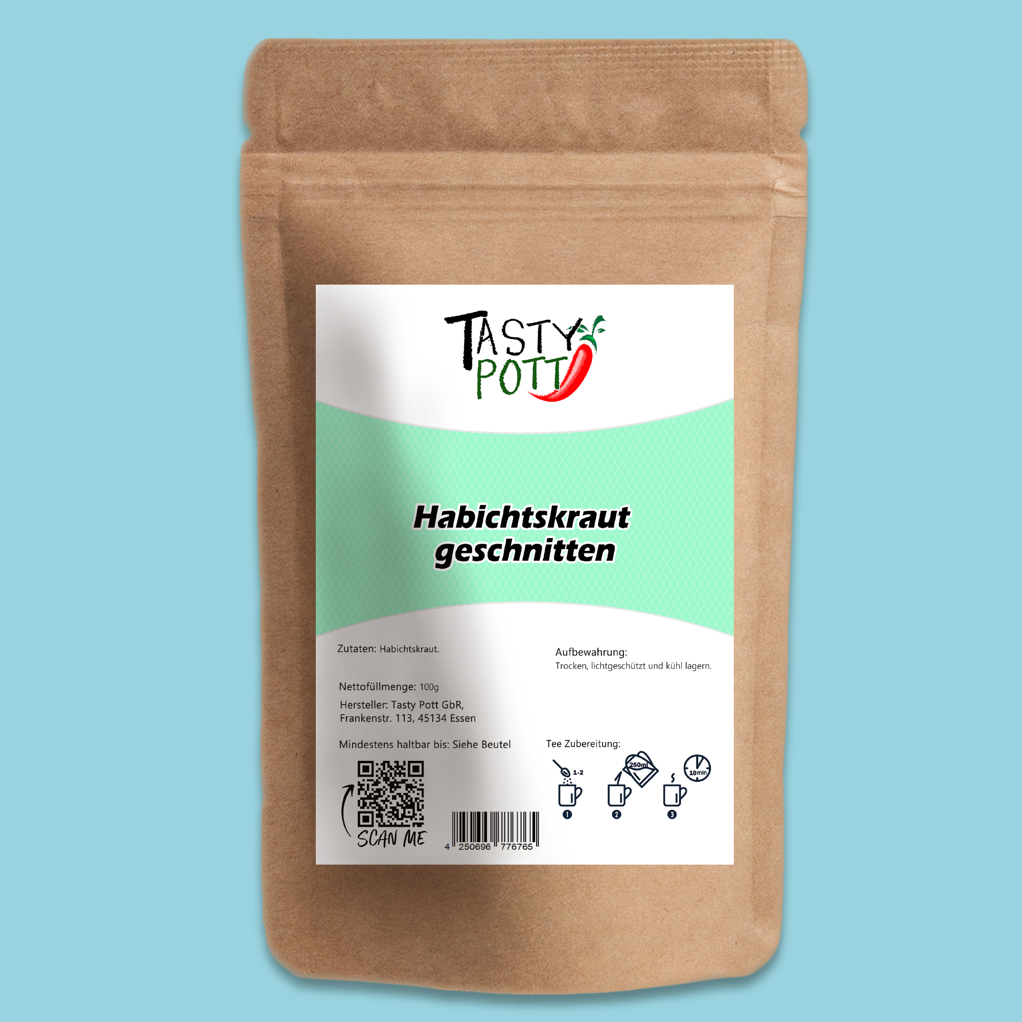 Tasty Pott Habichtskraut getrocknet & geschnitten – naturreine Qualität für Tee & Küche 250g