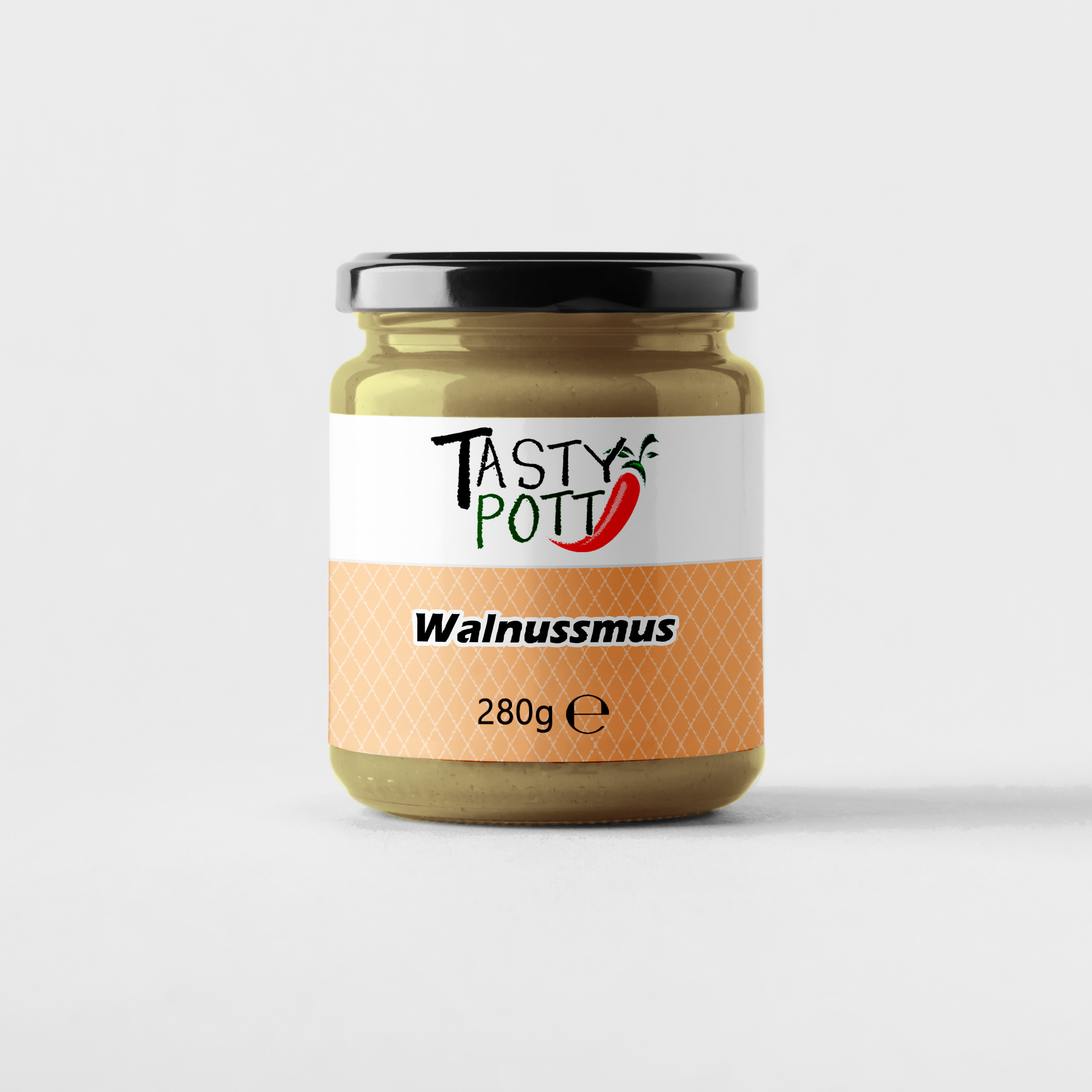 Walnussmus 280g – Nussmus aus 100 % Walnüssen Walnussmus 280g – reines Nussmus im Glas von Tasty-Pott