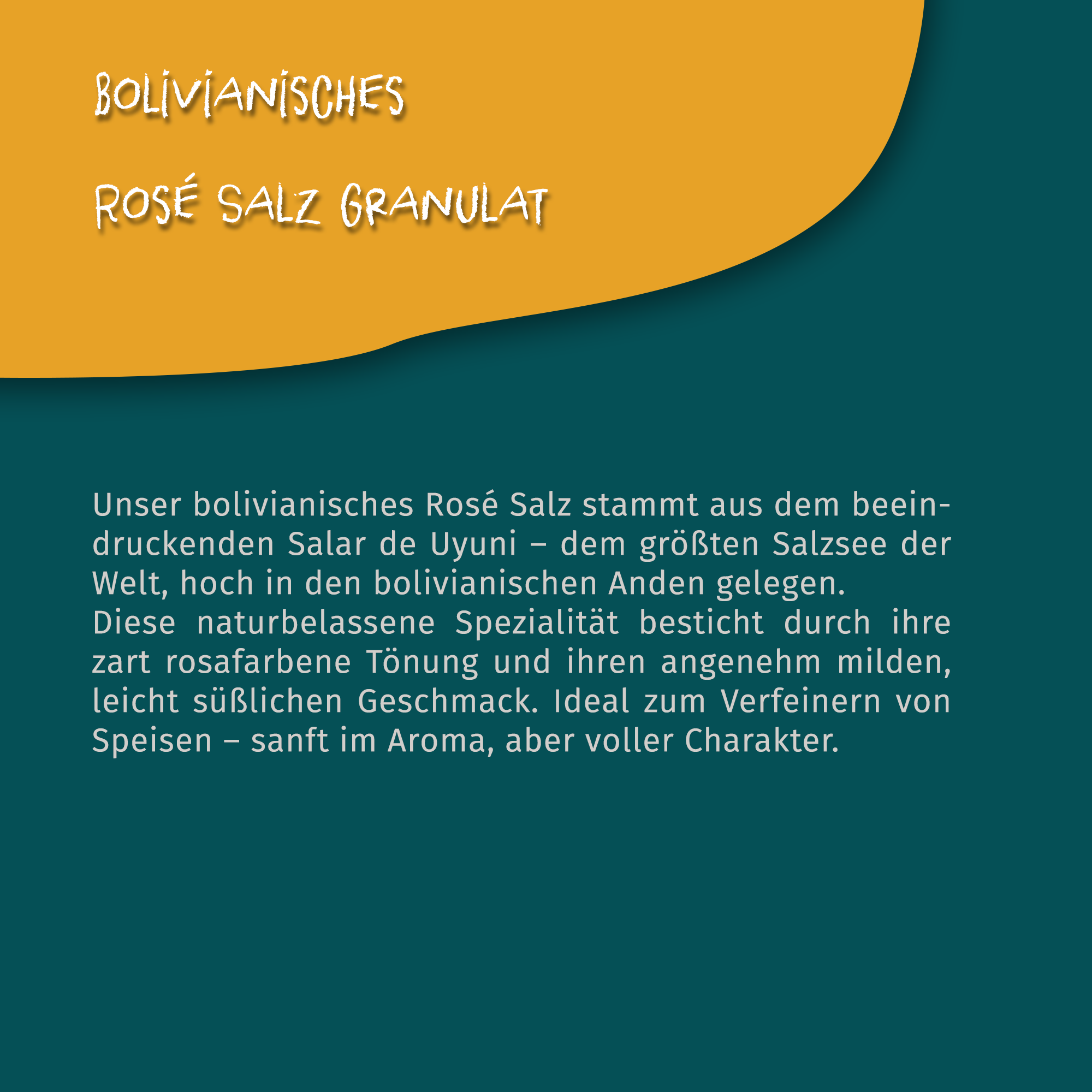 Bolivianisches Rosé Salz Granulat (2-4mm) 100g Dose von Tasty Pott  Bolivianisches Rosé Salz Granulat (2-4mm) 100g Dose von Tasty Pott