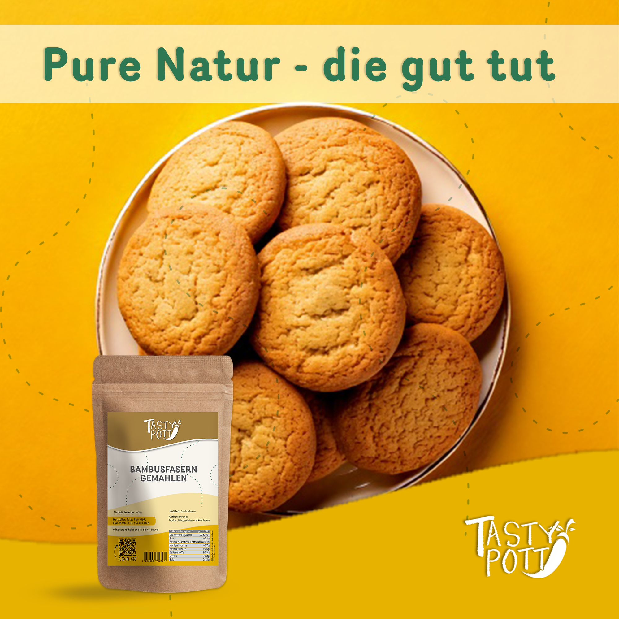 Bambusfasern gemahlen 1kg