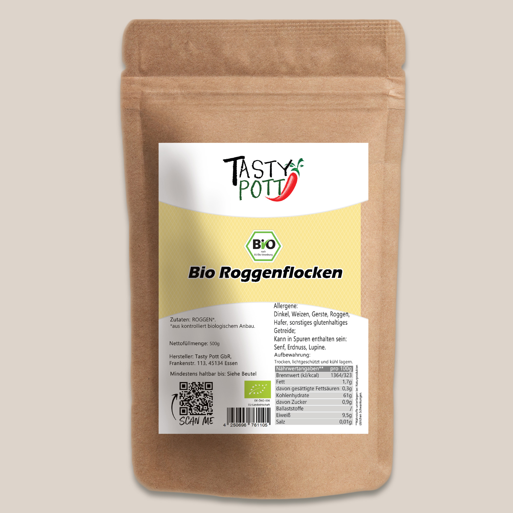 Bio Roggenflocken