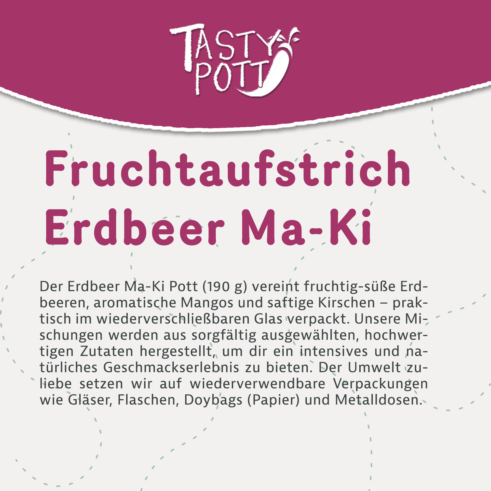Tasty Pott Fruchtaufstrich Auswahl