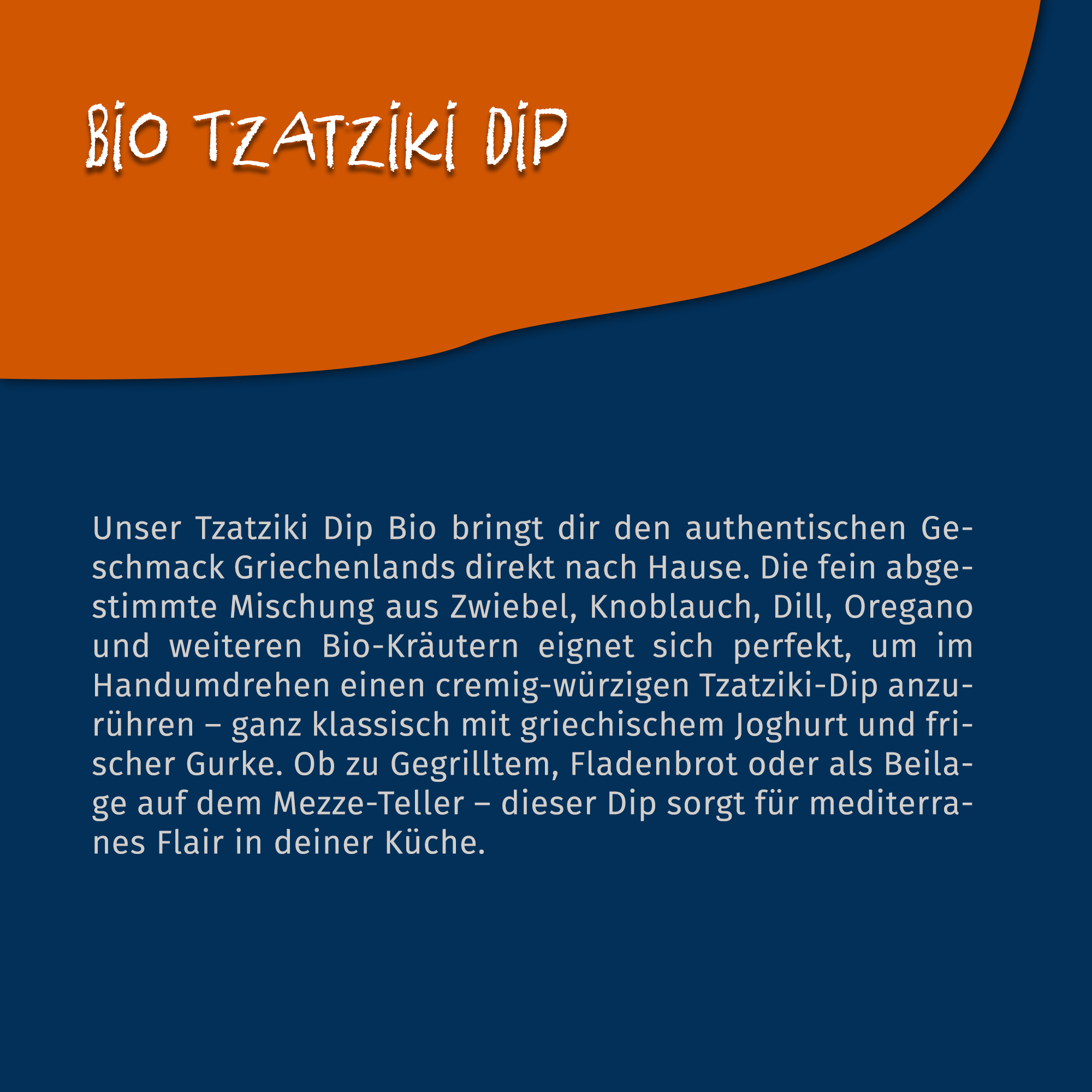 Bio Tzatziki Dip - Gewürzmischung - 100g Dose von Tasty Pott Bio Tzatziki Dip - Gewürzmischung - 100g Dose von Tasty Pott