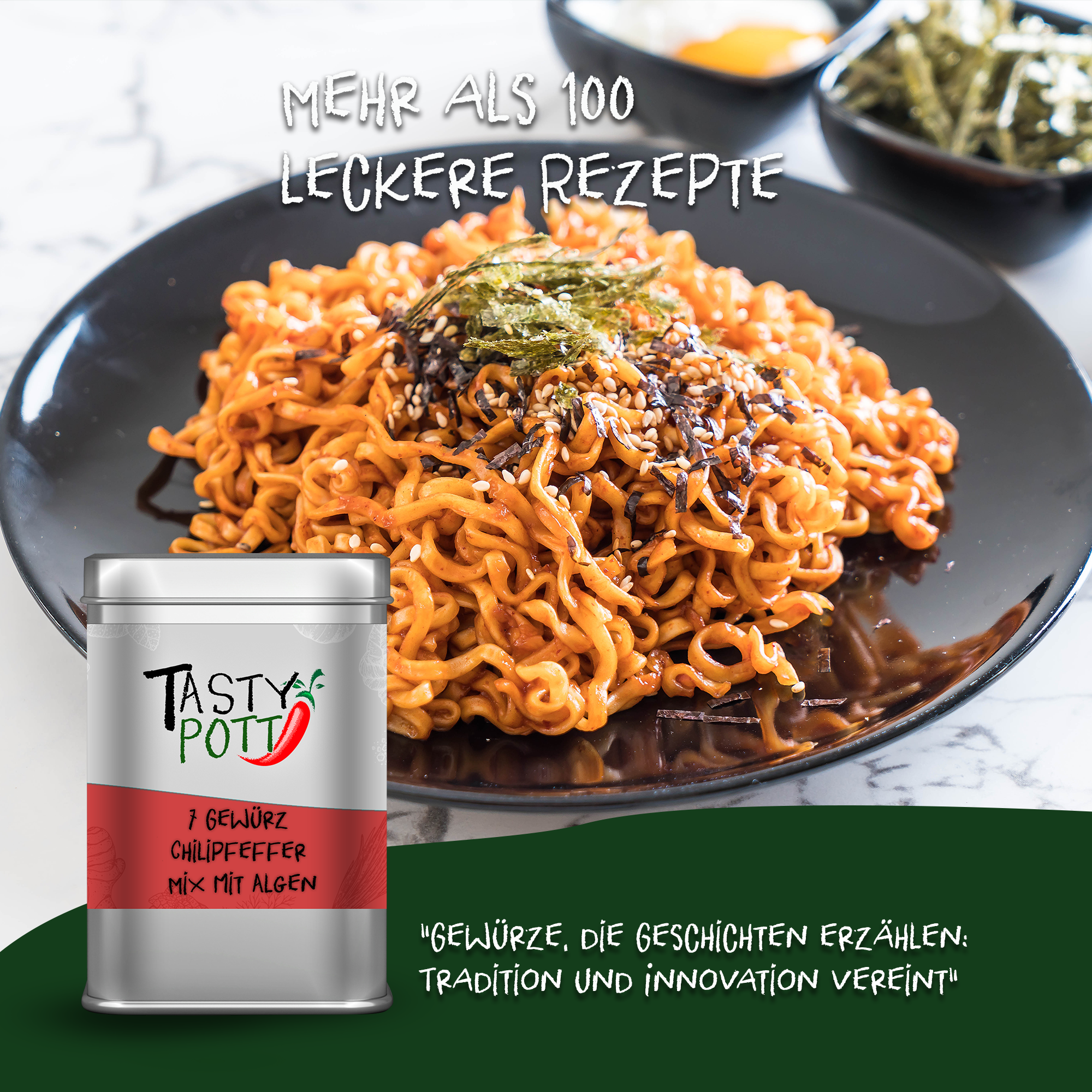 7 Gewürz Chilipfeffer mit Algen 30g