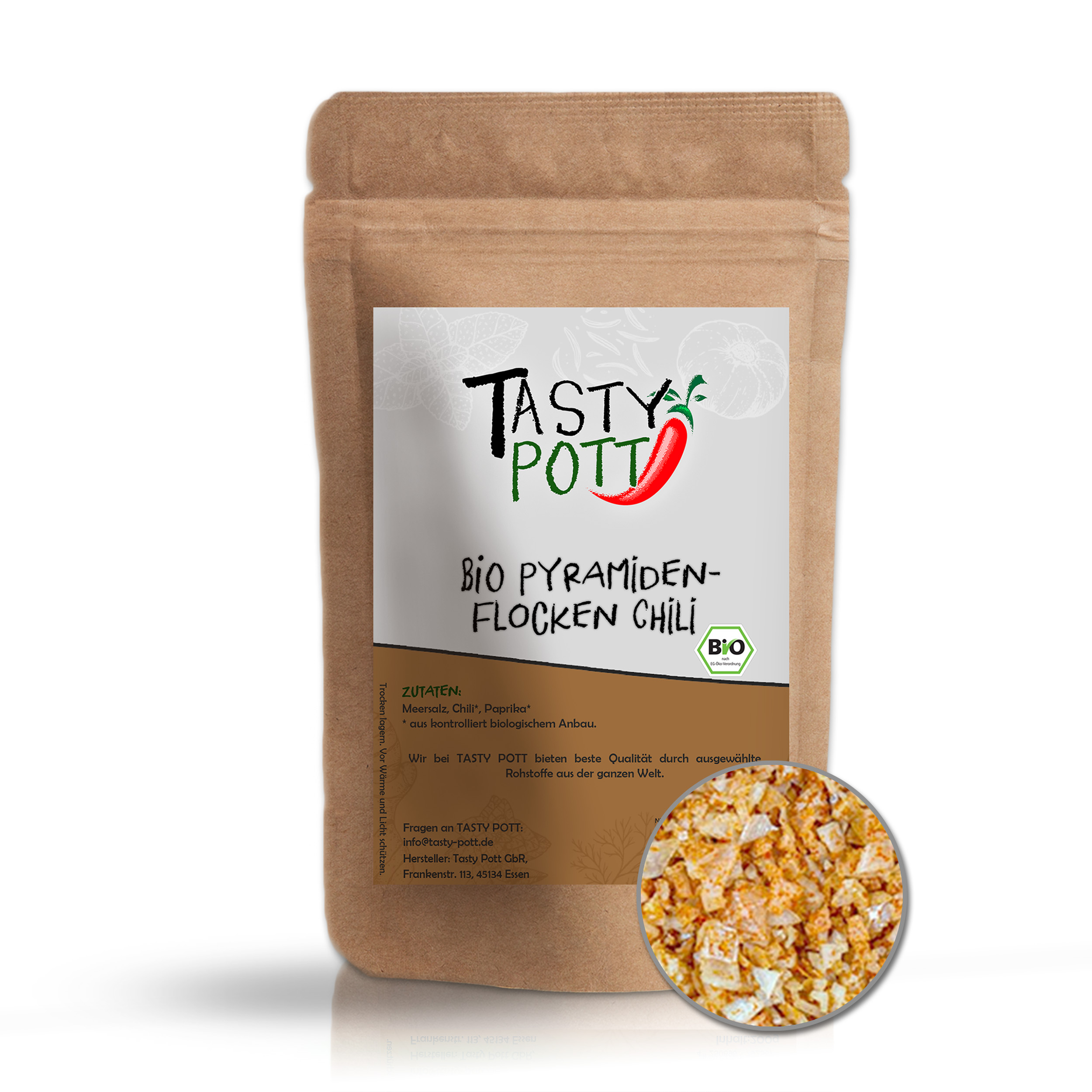 Bio Pyramidenflocken Chili Salz