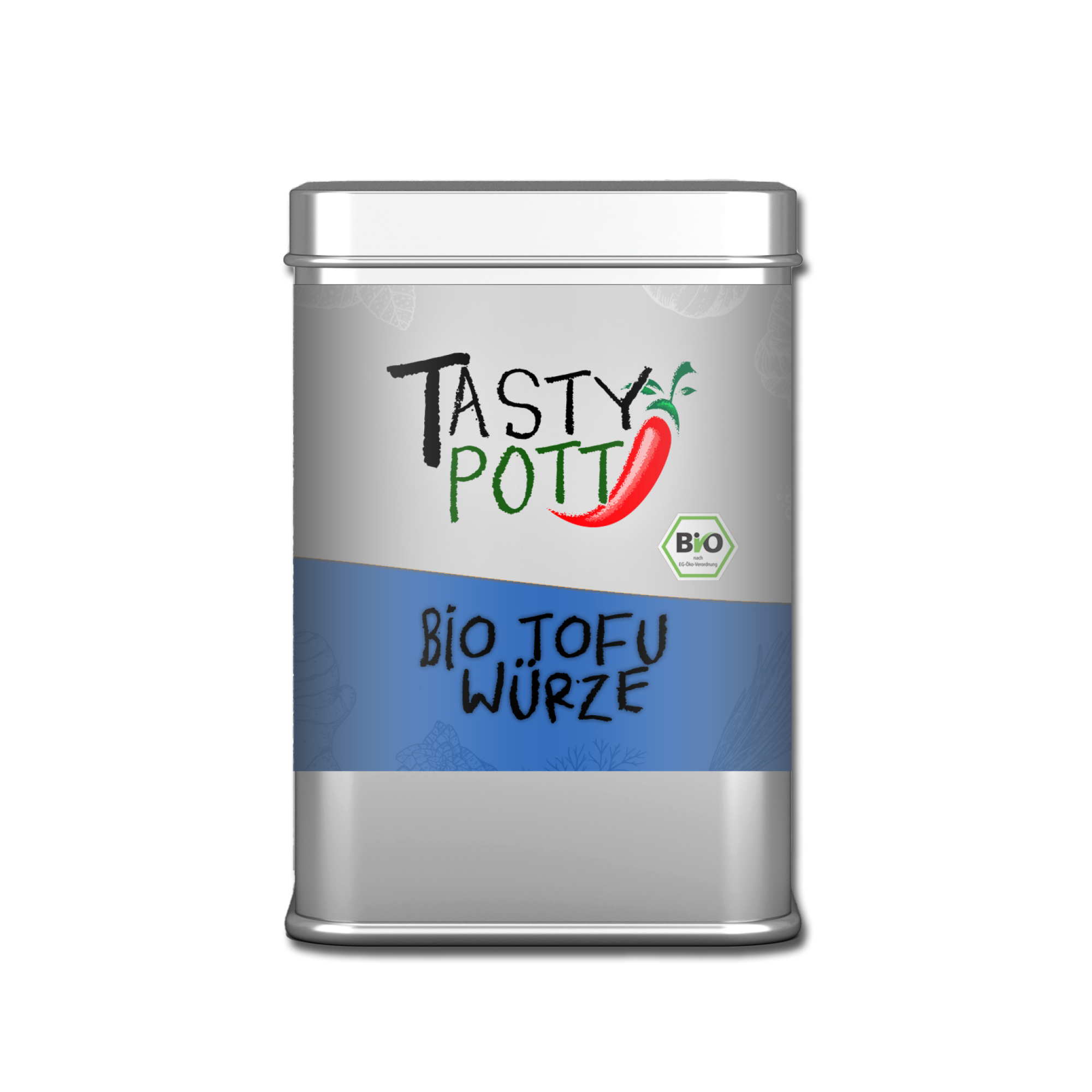 Tofu Gewürz Bio | Tofugewürz - Gewürzzubereitung 100g Dose Tasty Pott