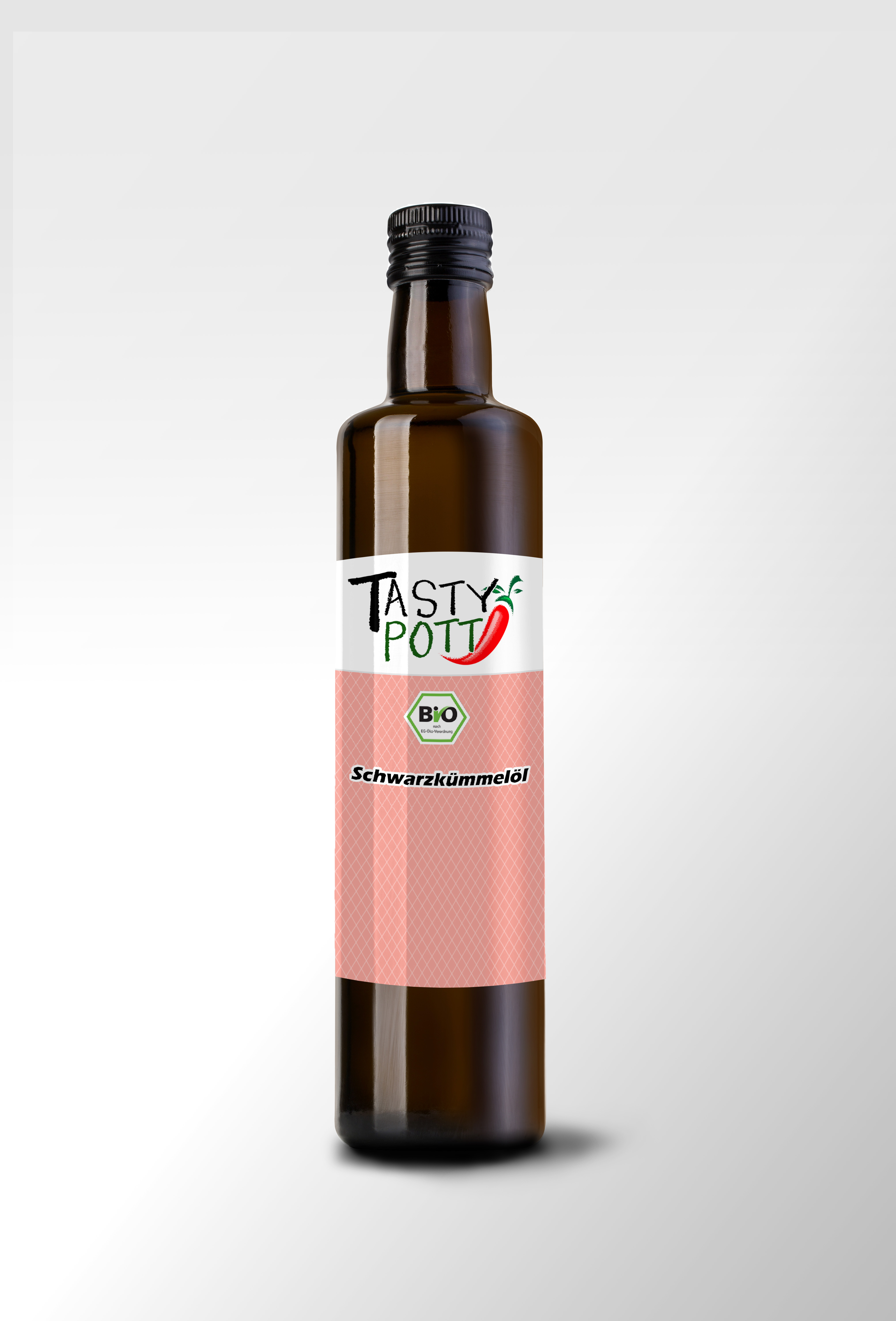 Bio Schwarzkümmelöl kaltgepresst - Hochwertige Bio Qualität | 250ml Flasche Tasty Pott 