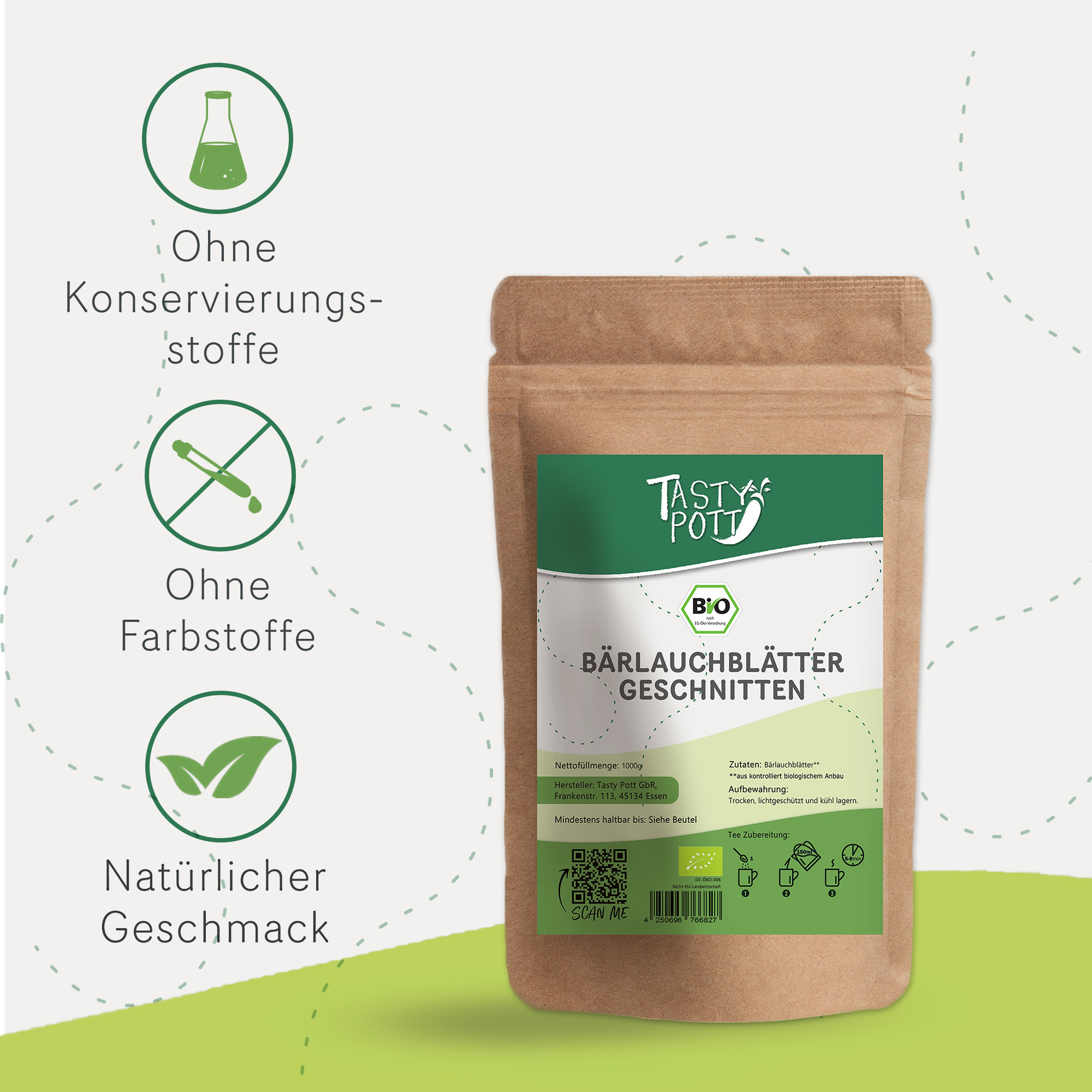 Bio Bärlauch getrocknet & geschnitten