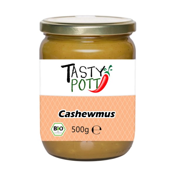 Tasty Pott Bio Cashewmus 500g Glas