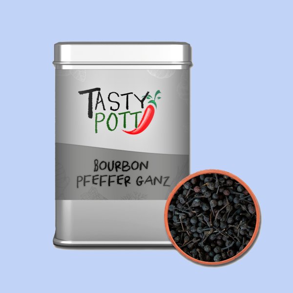 Tasty Pott Bourbon Pfeffer schwarz ganz 50g