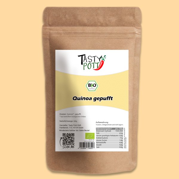 Tasty Pott Bio Quinoa gepufft 600g