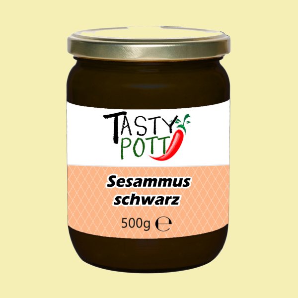 Tasty Pott Sesammus Schwarz 500g