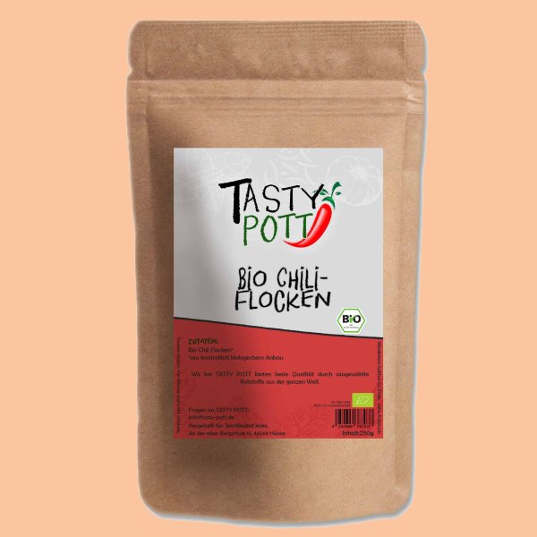 Tasty Pott Bio Chiliflocken Nachfüllbeutel 250g