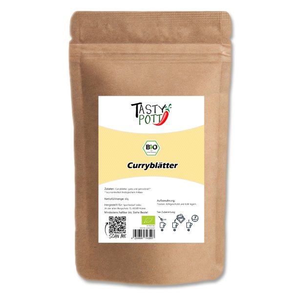 Tasty Pott Bio Curryblätter, getrocknet 60g