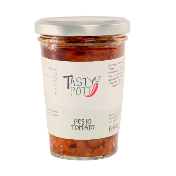 Tasty Pott Pesto Tomato 150g Glas
