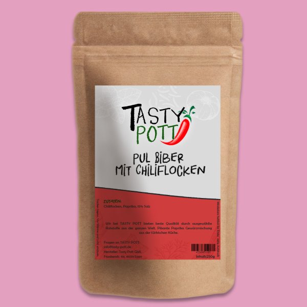 Tasty Pott Pul Biber - mit Chiliflocken 250g Beutel