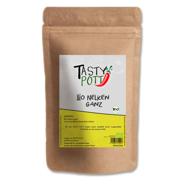Tasty Pott Bio Nelken - ganz - Nachfüllbeutel 250g