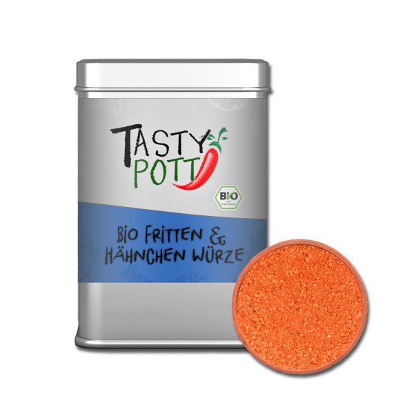 Tasty Pott Bio Fritten & Hähnchen Würze 100g Dose