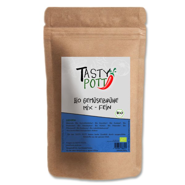 Tasty Pott Bio Gemüsebrühe Mix Nachfüllbeutel 250g