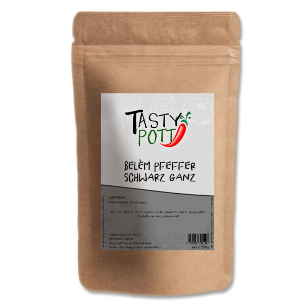 Tasty Pott Belém Pfeffer ganz Nachfüllbeutel 250g