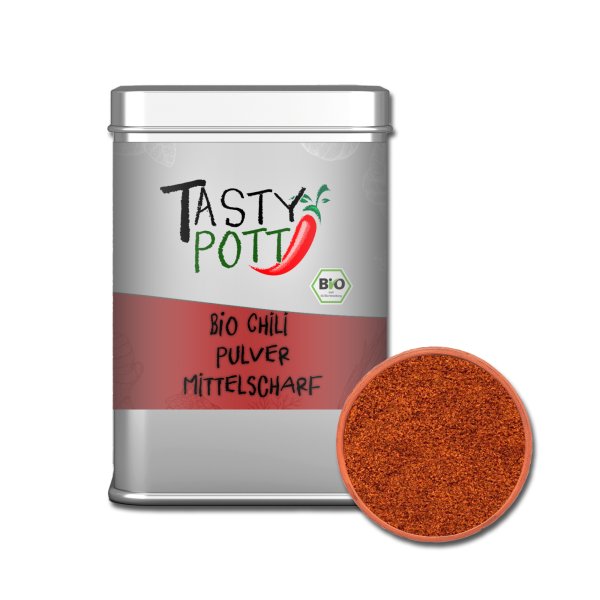 Tasty Pott Bio Chili Pulver mittelscharf 80g