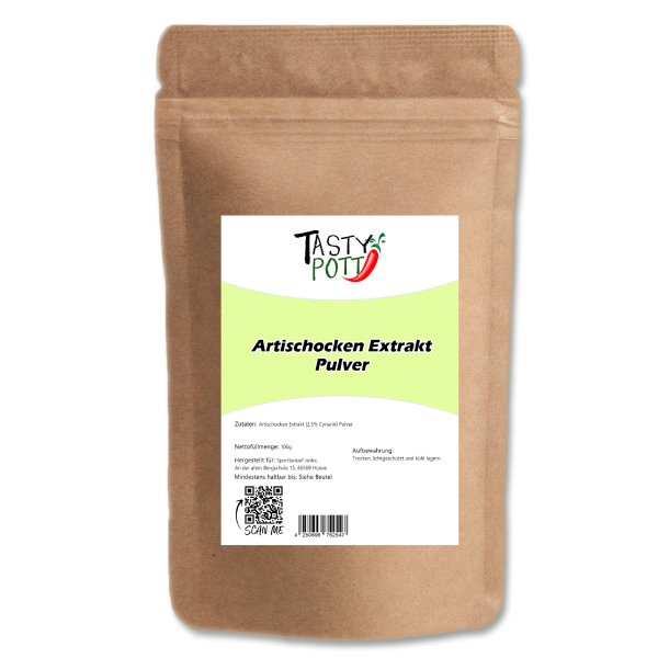 Tasty Pott Artischocken Extrakt Pulver - 2,5% Cynarin 0,1 Kg
