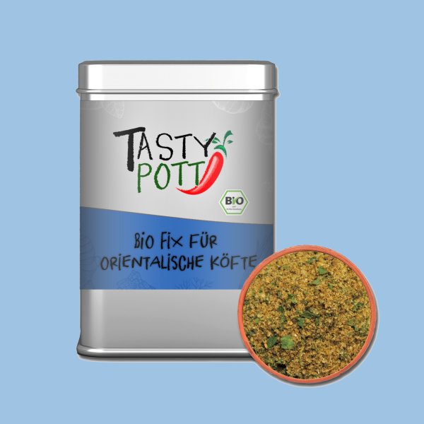 Tasty Pott Bio orientalisches Köfte Fix Gewürzmischung 60g Dose