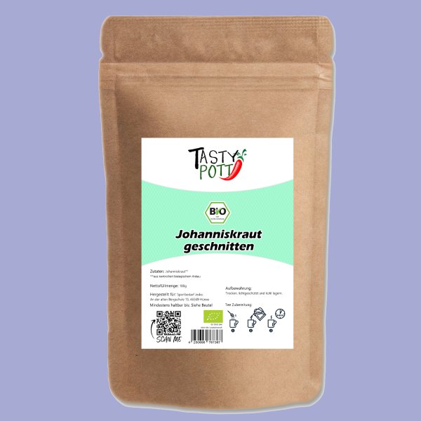 Tasty Pott Bio Johanniskraut geschnitten 500g