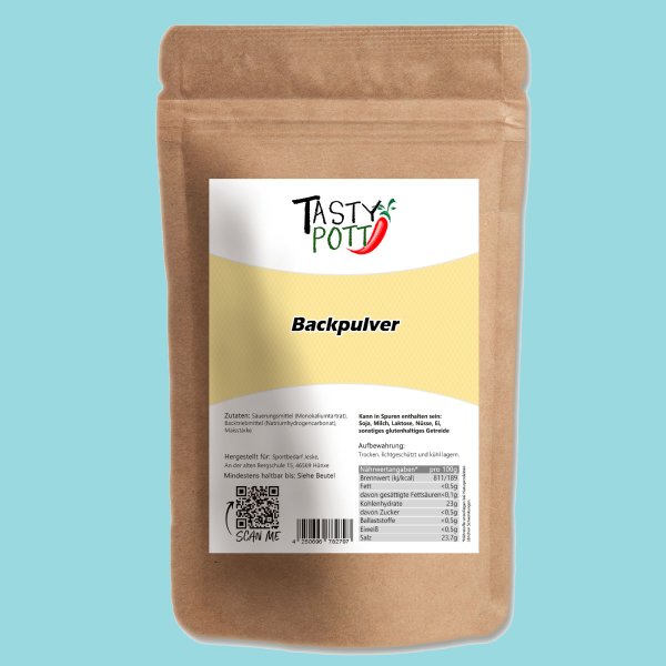 Tasty Pott Backpulver 250g Beutel