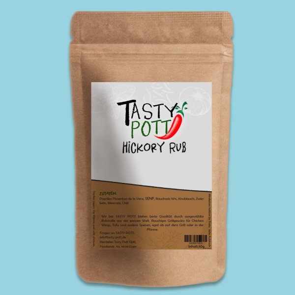 Tasty Pott Hickory Rub 250g Beutel