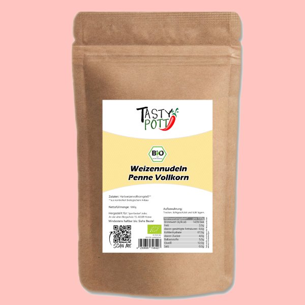 Tasty Pott Bio Dinkel Penne Vollkorn 1000g