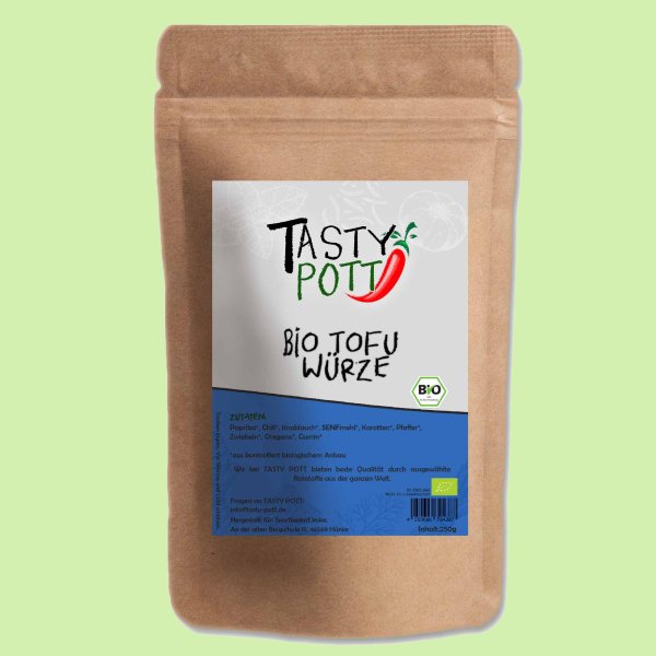 Tasty Pott Bio Tofu Würze Gewürzmischung Nachfüllbeutel 250g